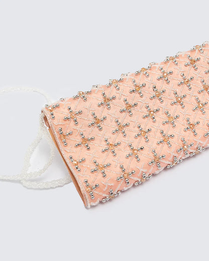 Baby Pink Envelope Clutch