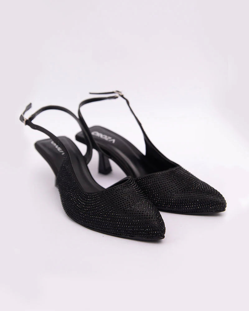 ARIA Crystal studded Pointed Heels