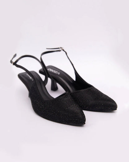 ARIA Crystal studded Pointed Heels